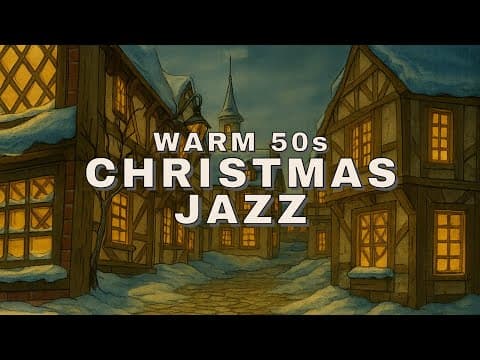 Warm 1950s Christmas Jazz on a Peaceful Snowy Evening